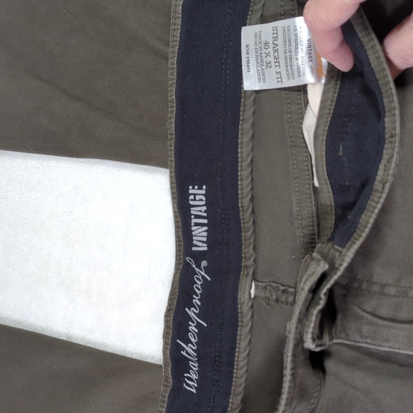 Weatherproof Vintage olive/brown pants 41 x 30/32 EUC - Picture 2 of 5